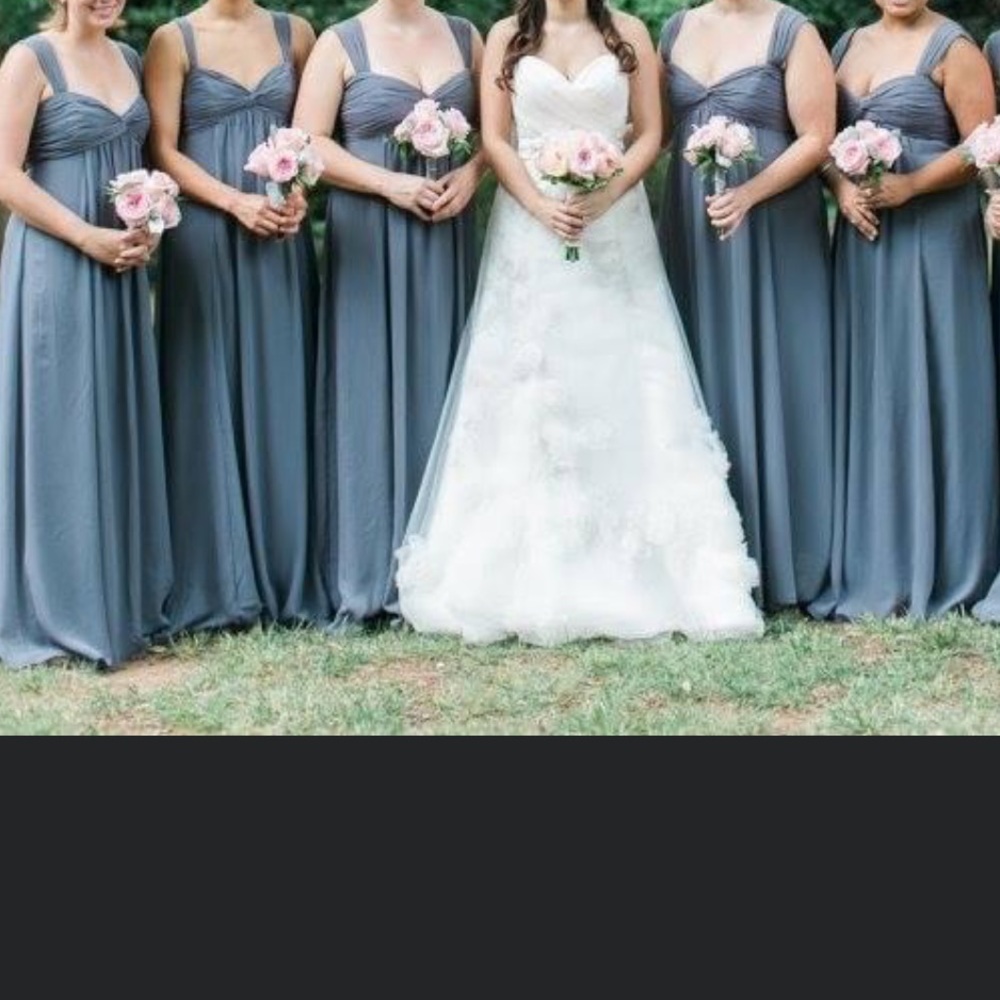 Gray chiffon dress